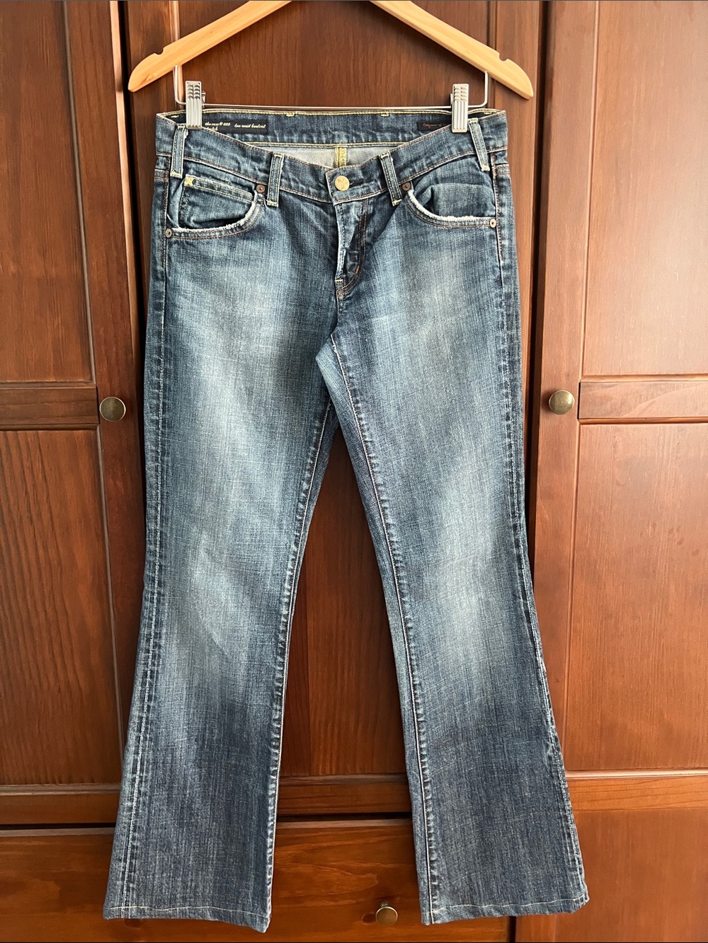 Citizens of Humanity Low Rise Bootcut The Rose 099 Jeans Size 28 Medium Wash
